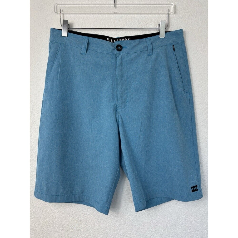 Billabong Platinum X Board Shorts Blue 32 Hybrid 4way Stretch Land & Water 21"